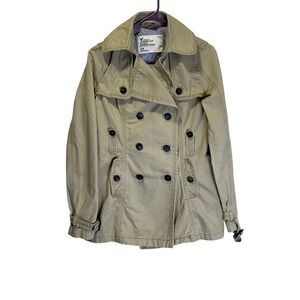 American Eagle Outfitters Vintage Fit Double Breasted Trench Coat NO BELT SZ S/P